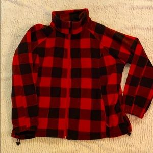 Columbia Fleece Buffalo Plaid Women’s Large